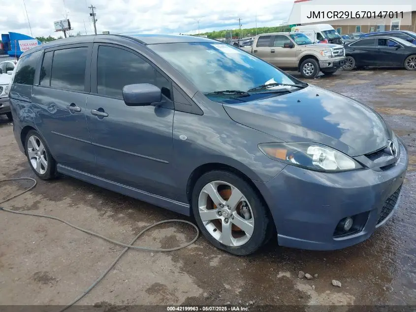 2007 Mazda Mazda5 Grand Touring VIN: JM1CR29L670147011 Lot: 42199963