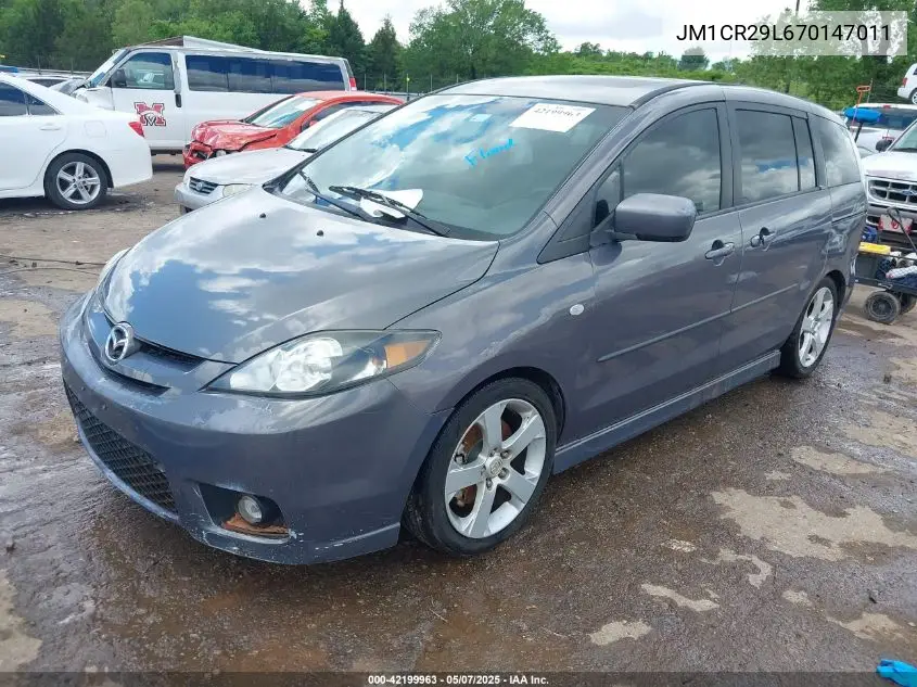 2007 Mazda Mazda5 Grand Touring VIN: JM1CR29L670147011 Lot: 42199963