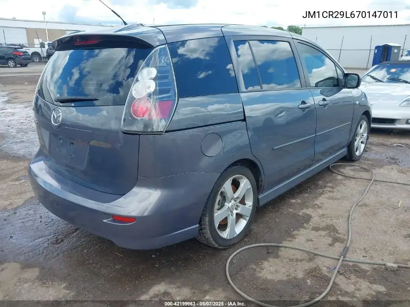 2007 Mazda Mazda5 Grand Touring VIN: JM1CR29L670147011 Lot: 42199963