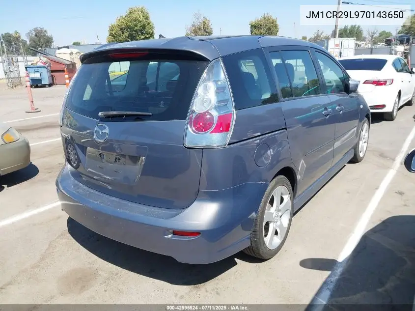 2007 Mazda Mazda5 Touring VIN: JM1CR29L970143650 Lot: 42595524
