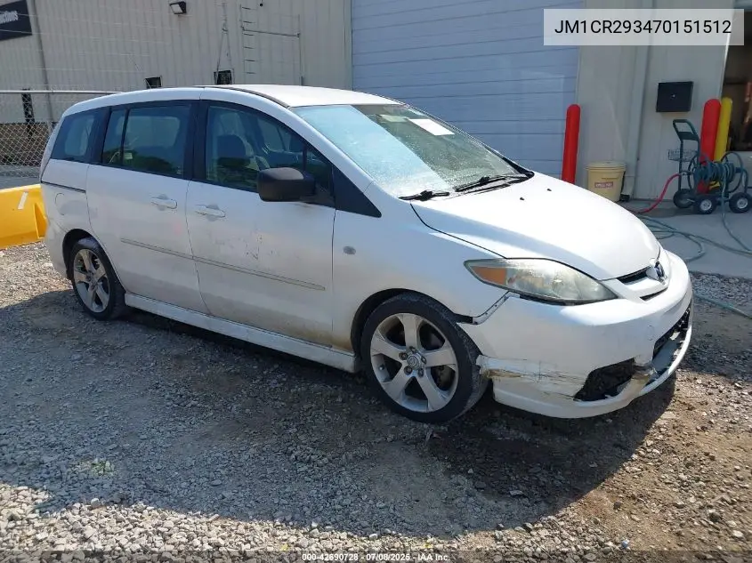 2007 Mazda Mazda5 Sport VIN: JM1CR293470151512 Lot: 42690728
