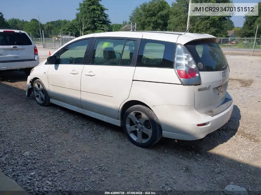 2007 Mazda Mazda5 Sport VIN: JM1CR293470151512 Lot: 42690728