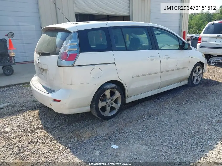 2007 Mazda Mazda5 Sport VIN: JM1CR293470151512 Lot: 42690728