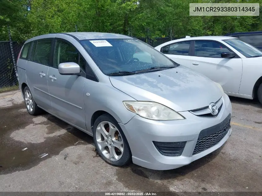2008 Mazda Mazda5 Sport VIN: JM1CR293380314345 Lot: 42156882
