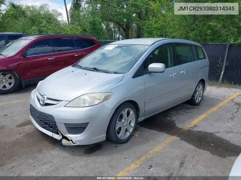 2008 Mazda Mazda5 Sport VIN: JM1CR293380314345 Lot: 42156882