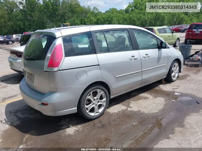 2008 Mazda Mazda5 Sport VIN: JM1CR293380314345 Lot: 42156882