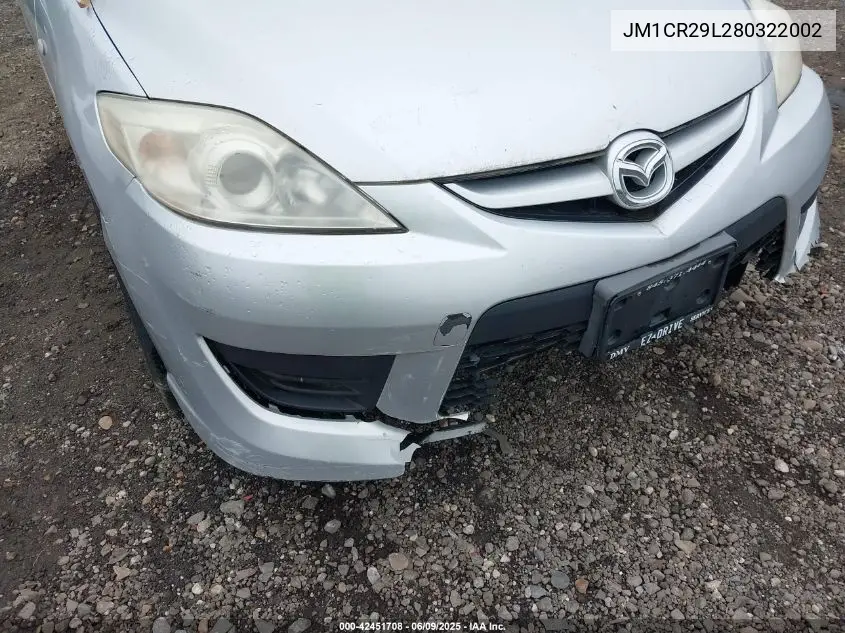 2008 Mazda Mazda5 Sport VIN: JM1CR29L280322002 Lot: 42451708