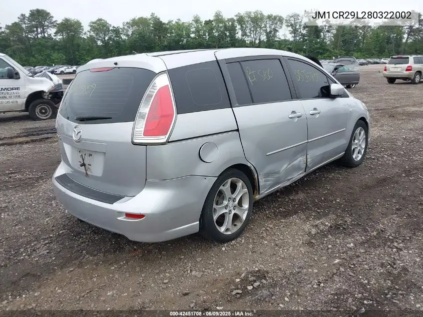 2008 Mazda Mazda5 Sport VIN: JM1CR29L280322002 Lot: 42451708