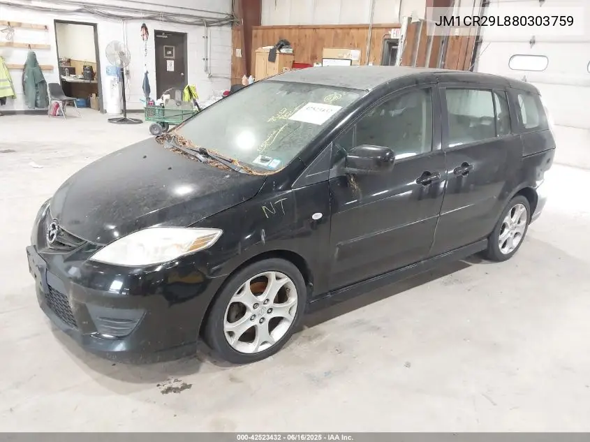 2008 Mazda Mazda5 Sport VIN: JM1CR29L880303759 Lot: 42523432