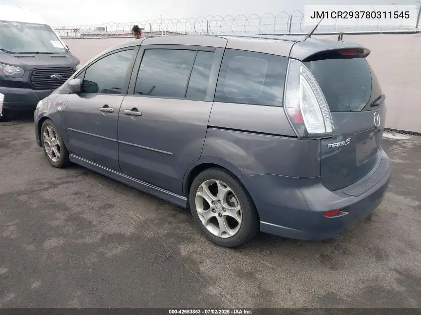 2008 Mazda Mazda5 Touring VIN: JM1CR293780311545 Lot: 42653853