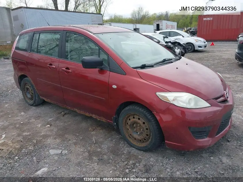 2009 Mazda Mazda5 VIN: JM1CR293790344336 Lot: 12308128