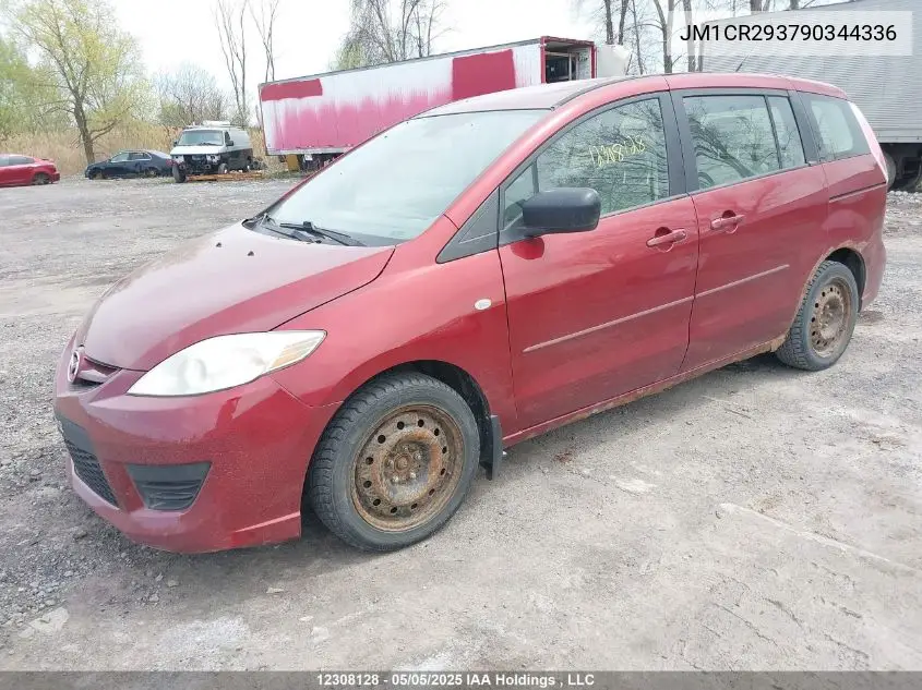 2009 Mazda Mazda5 VIN: JM1CR293790344336 Lot: 12308128