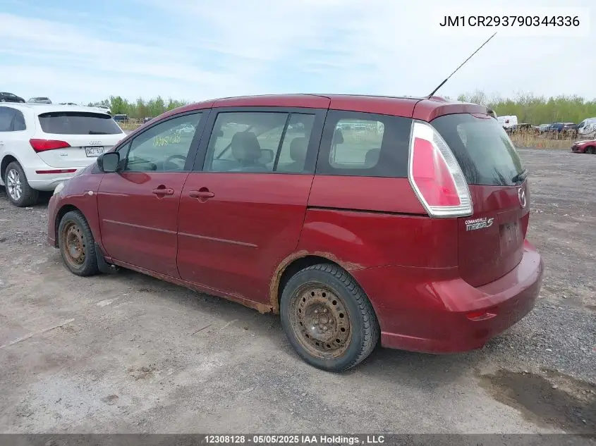 2009 Mazda Mazda5 VIN: JM1CR293790344336 Lot: 12308128