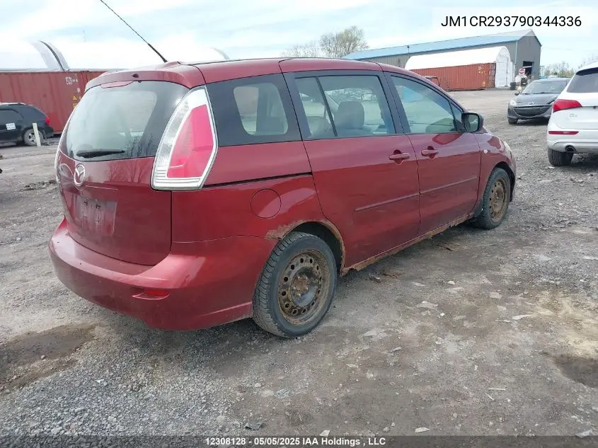 2009 Mazda Mazda5 VIN: JM1CR293790344336 Lot: 12308128