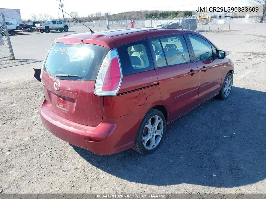 2009 Mazda Mazda5 Sport VIN: JM1CR29L590333609 Lot: 41791020