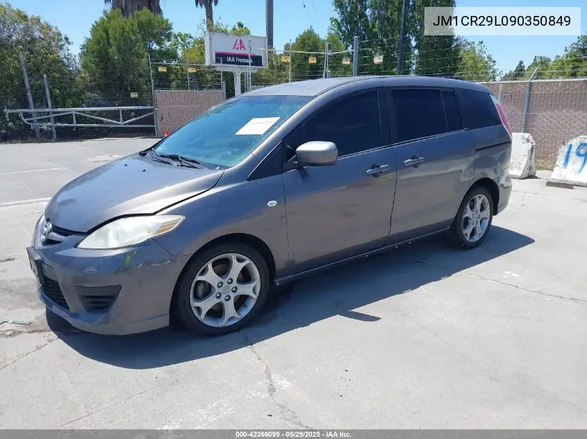 2009 Mazda Mazda5 Sport VIN: JM1CR29L090350849 Lot: 42366099