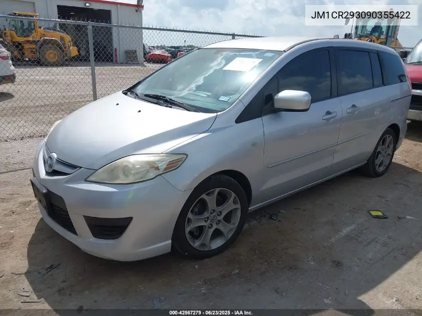 2009 Mazda 5 Sport VIN: JM1CR293090355422 Lot: 42567279