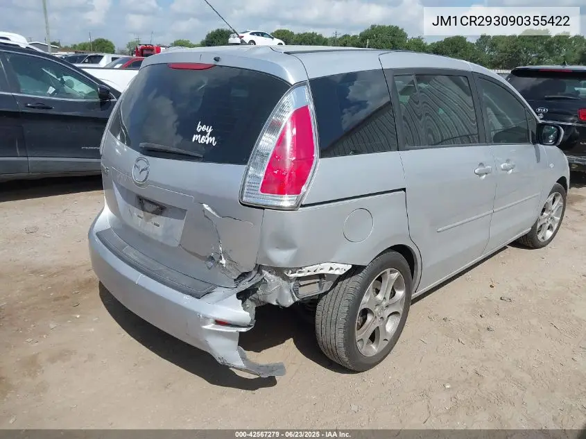 2009 Mazda 5 Sport VIN: JM1CR293090355422 Lot: 42567279
