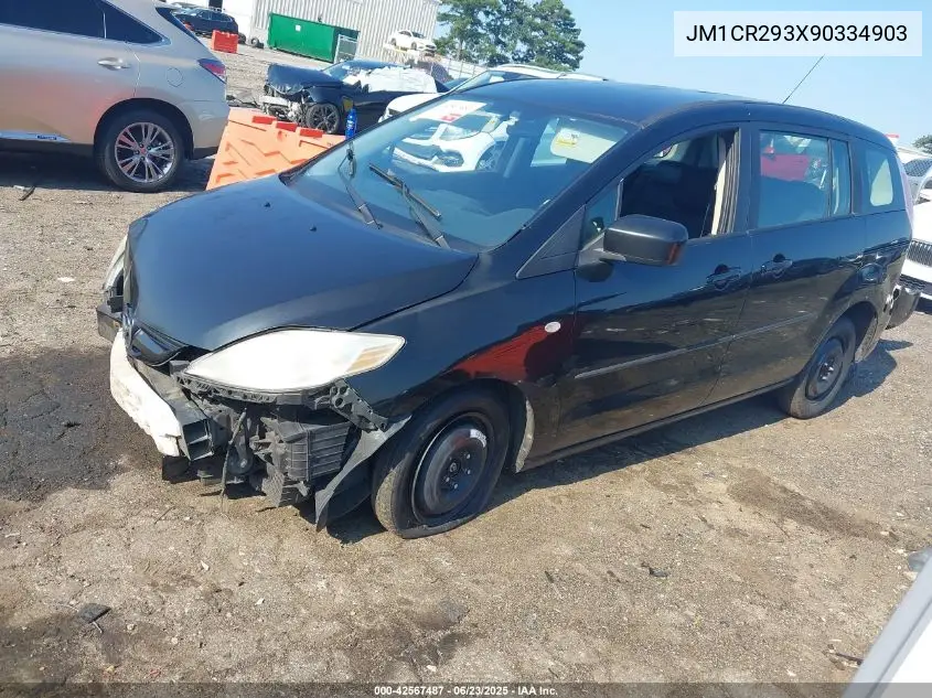 2009 Mazda Mazda5 Sport VIN: JM1CR293X90334903 Lot: 42567487