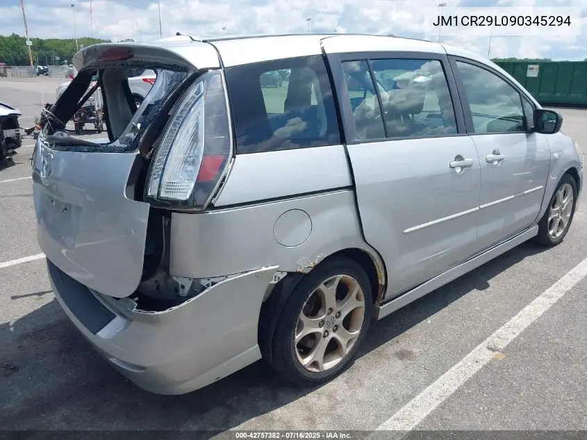 2009 Mazda Mazda5 Touring VIN: JM1CR29L090345294 Lot: 42757382