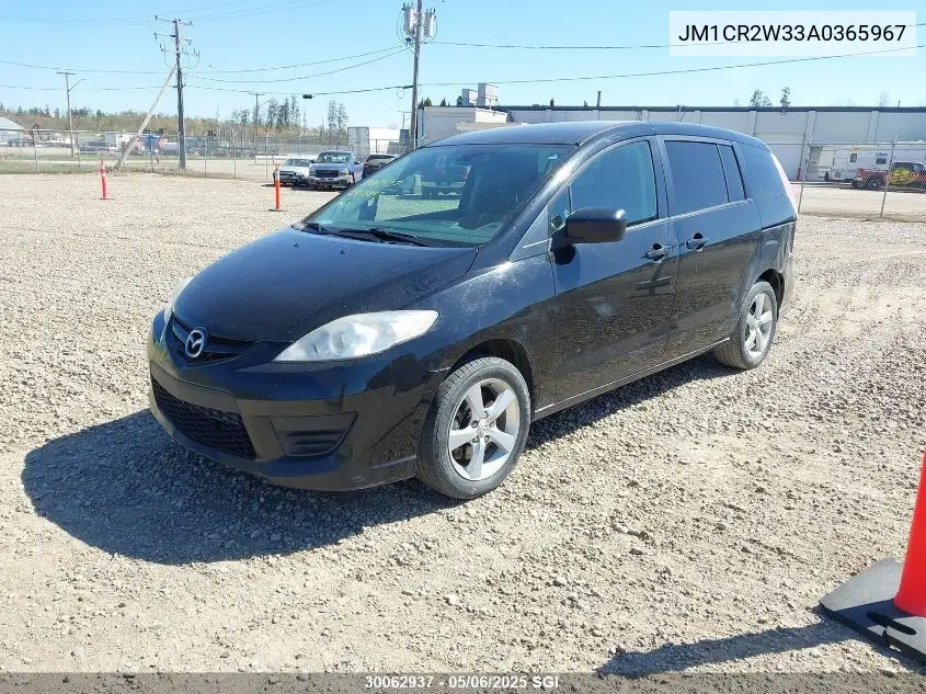 2010 Mazda 5 VIN: JM1CR2W33A0365967 Lot: 30062937