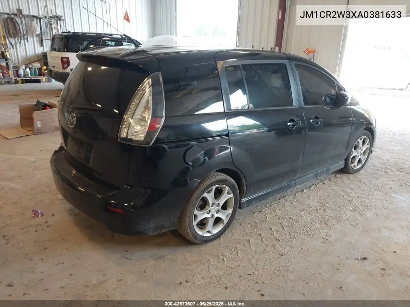 2010 Mazda 5 Grand Touring/Sport/Touring VIN: JM1CR2W3XA0381633 Lot: 42573607