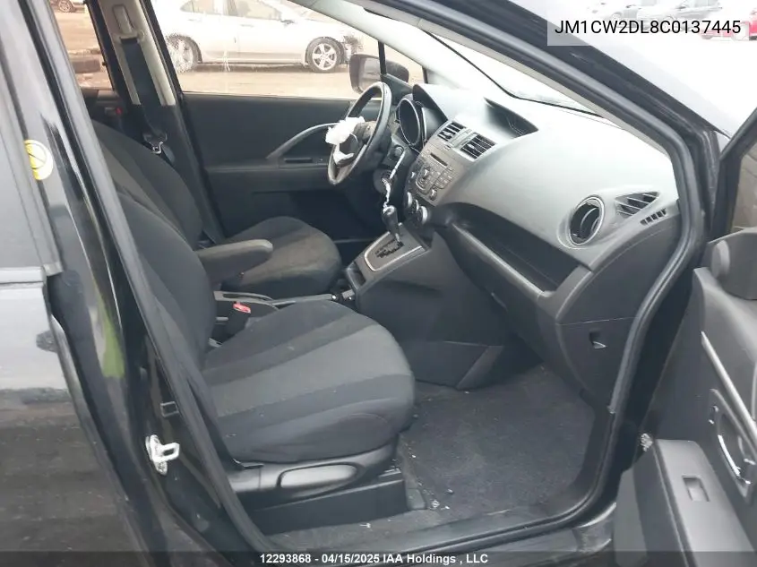2012 Mazda Mazda5 Gt VIN: JM1CW2DL8C0137445 Lot: 12293868