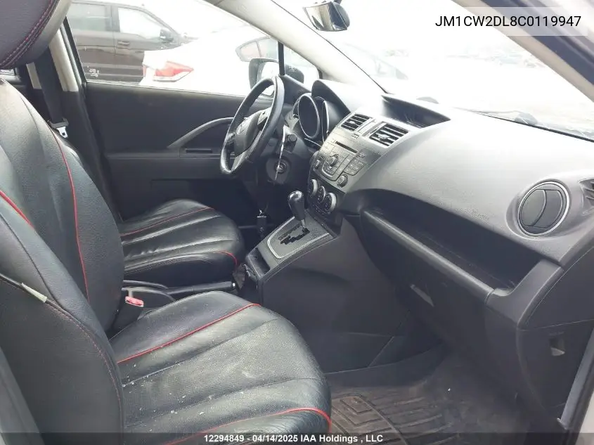 2012 Mazda 5 VIN: JM1CW2DL8C0119947 Lot: 12294849