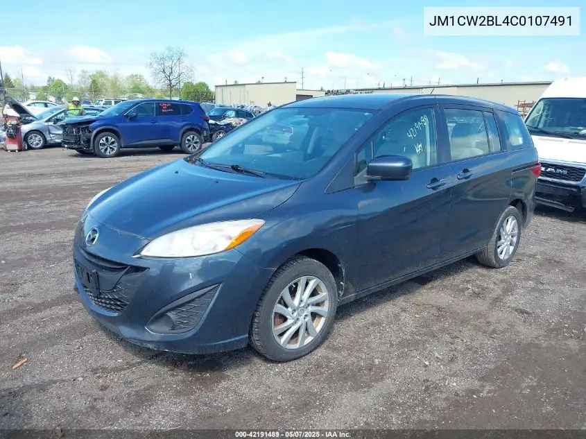 2012 Mazda Mazda5 Sport VIN: JM1CW2BL4C0107491 Lot: 42191489