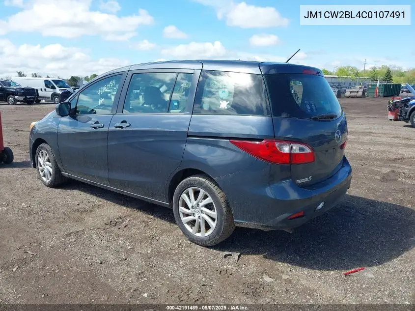 2012 Mazda Mazda5 Sport VIN: JM1CW2BL4C0107491 Lot: 42191489