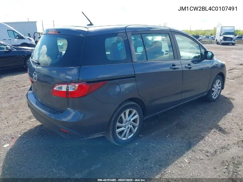 2012 Mazda Mazda5 Sport VIN: JM1CW2BL4C0107491 Lot: 42191489