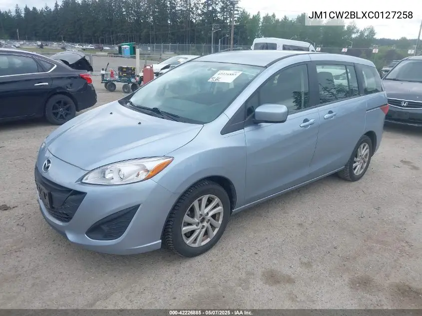 2012 Mazda Mazda5 Sport VIN: JM1CW2BLXC0127258 Lot: 42226885