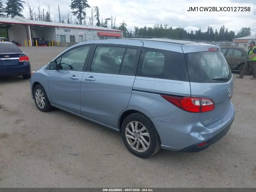 2012 Mazda Mazda5 Sport VIN: JM1CW2BLXC0127258 Lot: 42226885