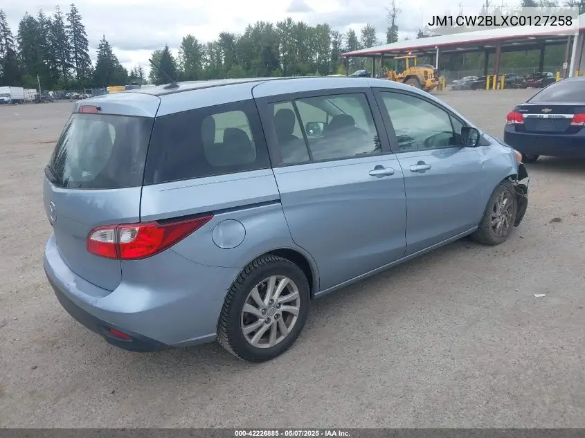 2012 Mazda Mazda5 Sport VIN: JM1CW2BLXC0127258 Lot: 42226885
