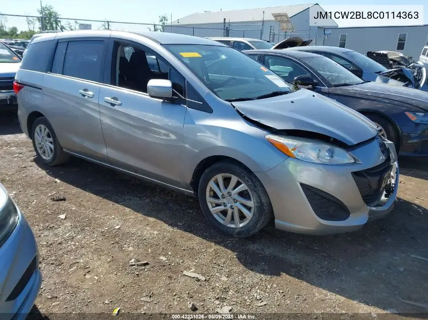 2012 Mazda Mazda5 Sport VIN: JM1CW2BL8C0114363 Lot: 42231026