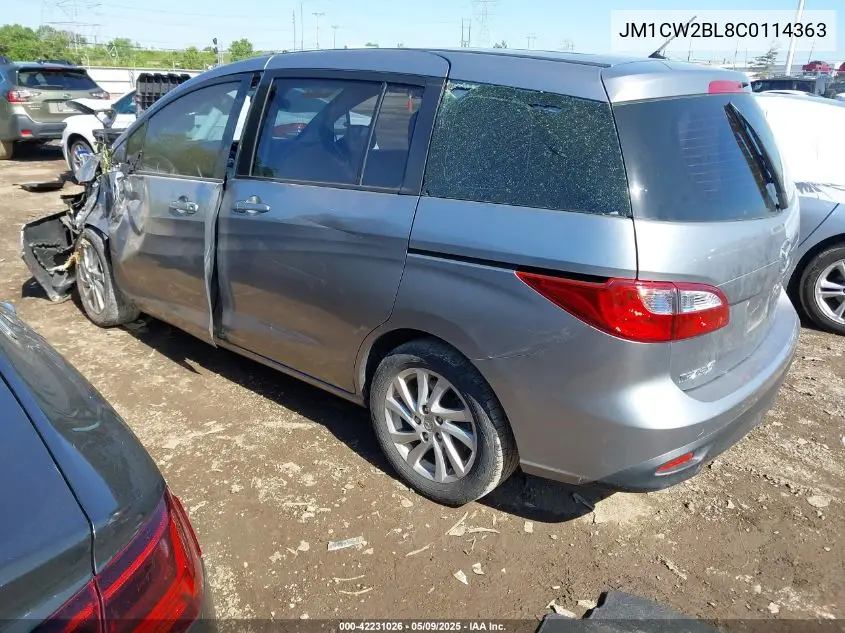 2012 Mazda Mazda5 Sport VIN: JM1CW2BL8C0114363 Lot: 42231026