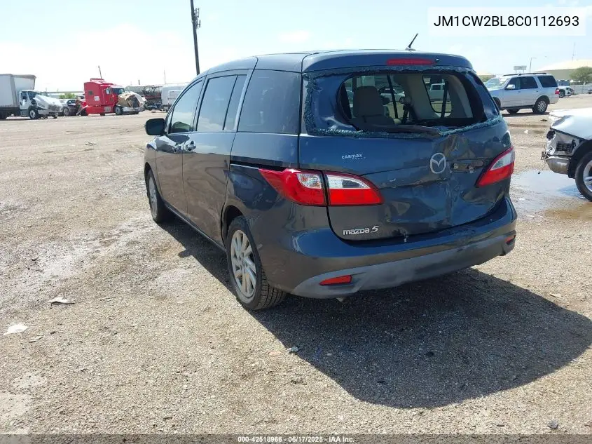 2012 Mazda Mazda5 Sport VIN: JM1CW2BL8C0112693 Lot: 42518966
