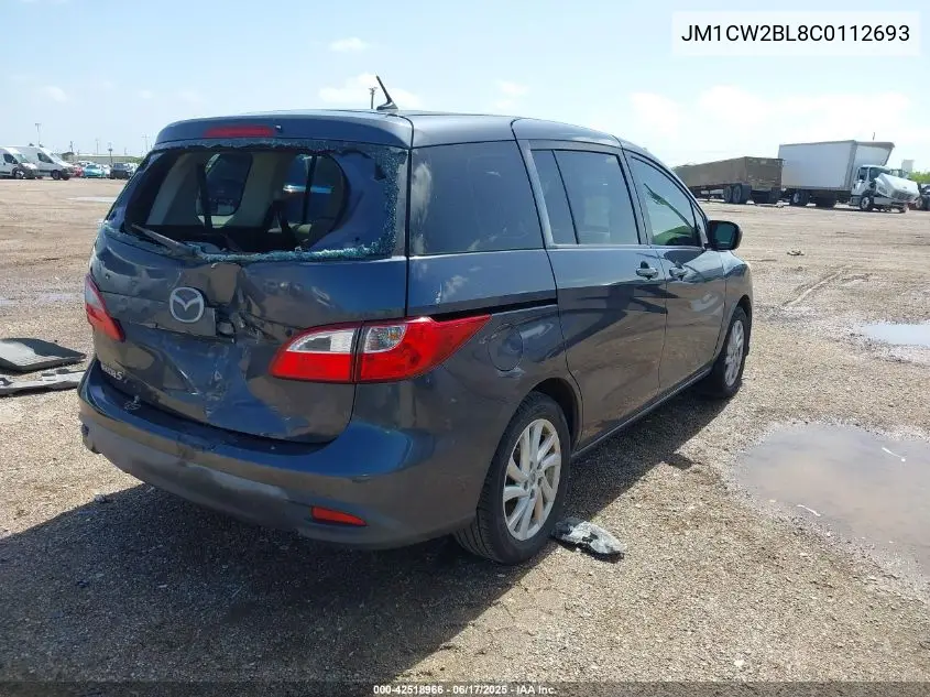 2012 Mazda Mazda5 Sport VIN: JM1CW2BL8C0112693 Lot: 42518966