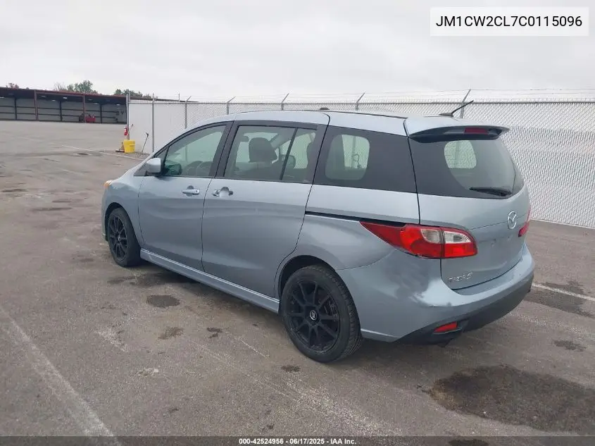 2012 Mazda Mazda5 Touring VIN: JM1CW2CL7C0115096 Lot: 42524956