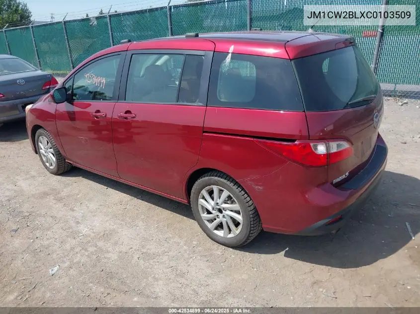 2012 Mazda Mazda5 Sport VIN: JM1CW2BLXC0103509 Lot: 42534899