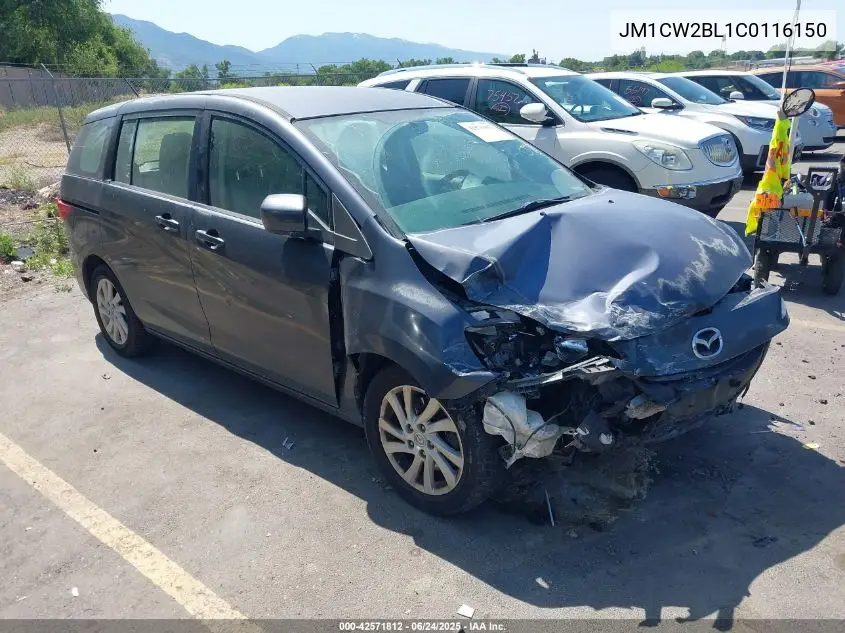 2012 Mazda Mazda5 Sport VIN: JM1CW2BL1C0116150 Lot: 42571812