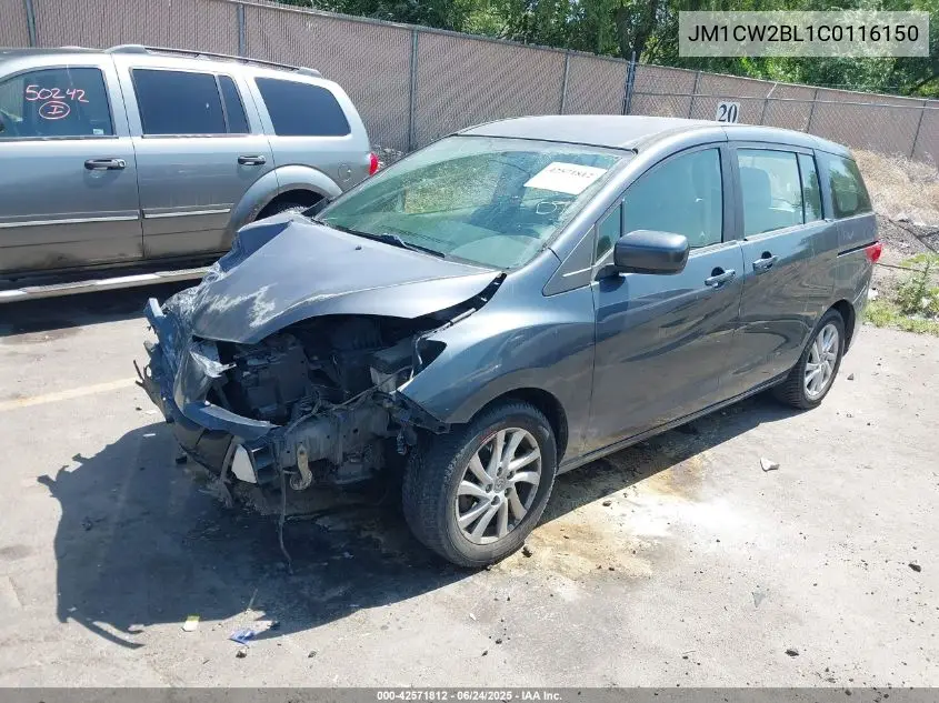 2012 Mazda Mazda5 Sport VIN: JM1CW2BL1C0116150 Lot: 42571812