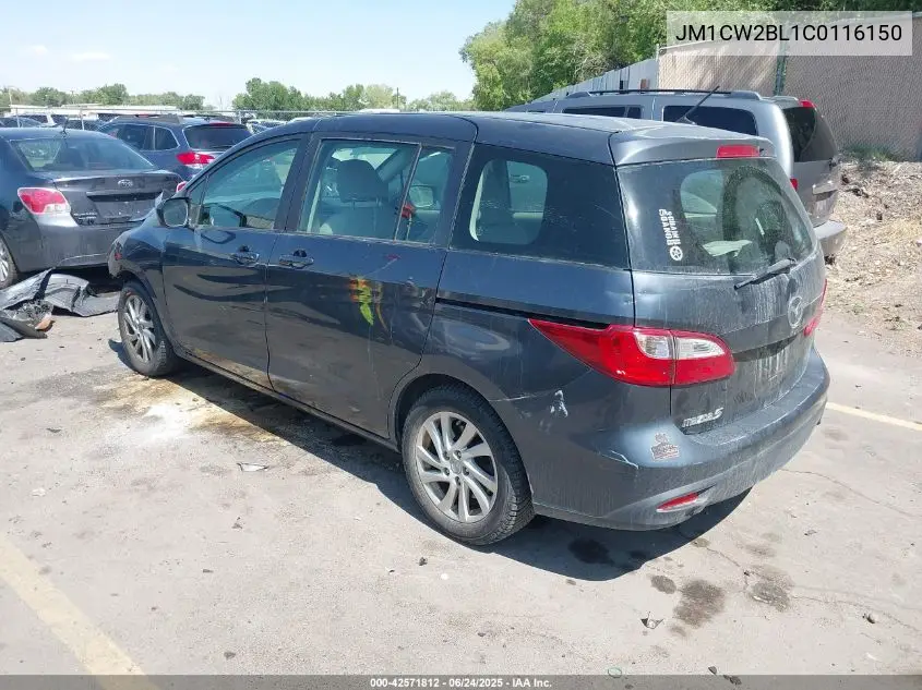 2012 Mazda Mazda5 Sport VIN: JM1CW2BL1C0116150 Lot: 42571812