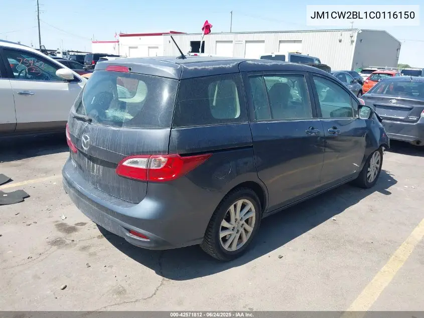 2012 Mazda Mazda5 Sport VIN: JM1CW2BL1C0116150 Lot: 42571812