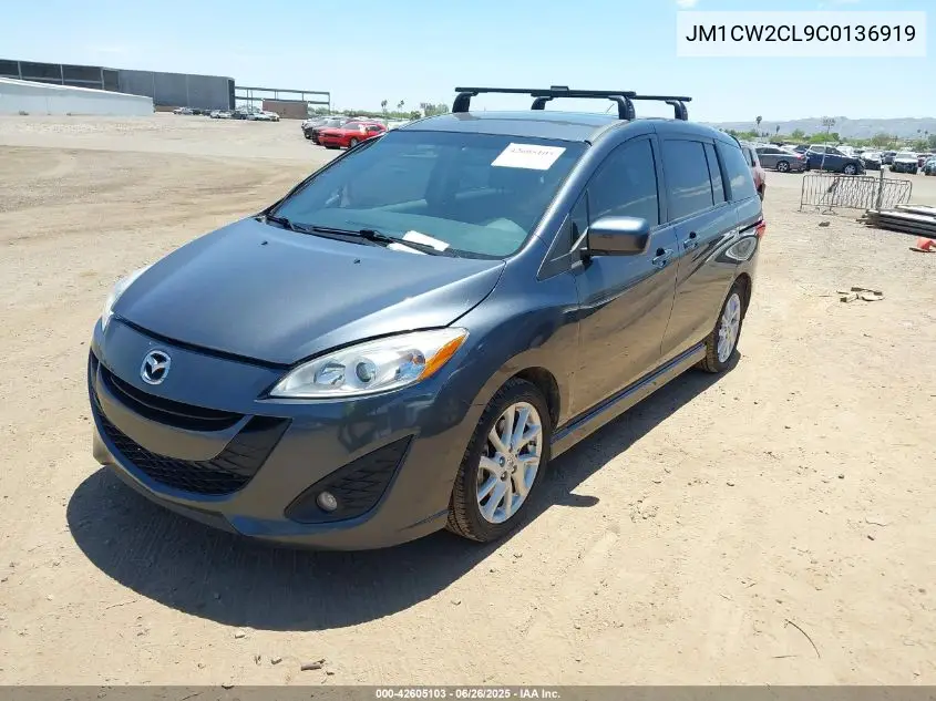 2012 Mazda Mazda5 Touring VIN: JM1CW2CL9C0136919 Lot: 42605103