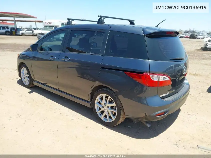 2012 Mazda Mazda5 Touring VIN: JM1CW2CL9C0136919 Lot: 42605103