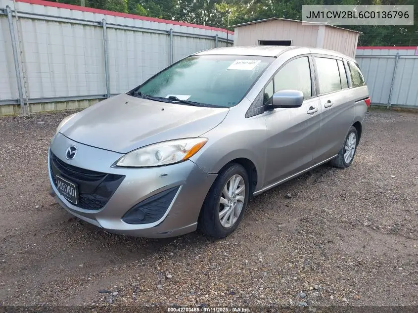 2012 Mazda Mazda5 Sport VIN: JM1CW2BL6C0136796 Lot: 42703465