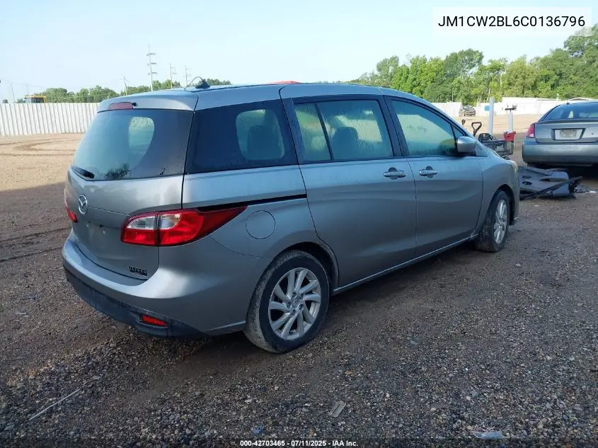 2012 Mazda Mazda5 Sport VIN: JM1CW2BL6C0136796 Lot: 42703465