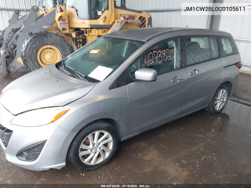 2012 Mazda Mazda5 Sport VIN: JM1CW2BL0C0105611 Lot: 42738239