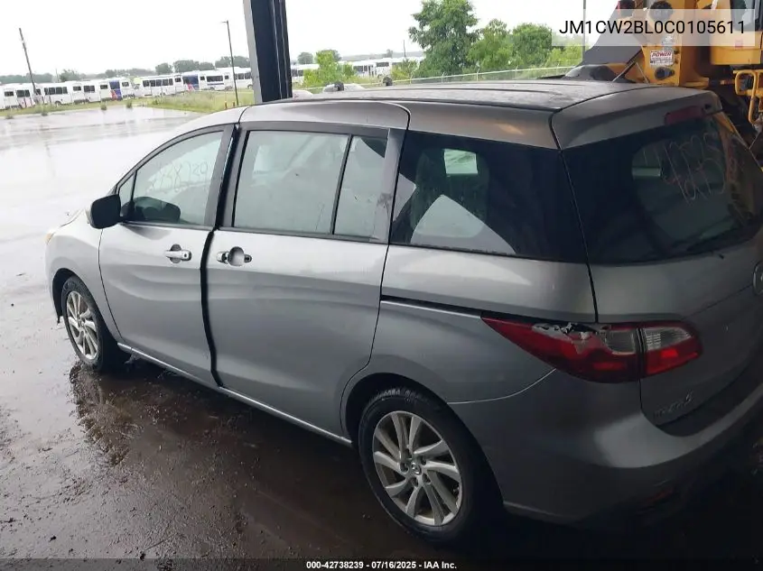 2012 Mazda Mazda5 Sport VIN: JM1CW2BL0C0105611 Lot: 42738239